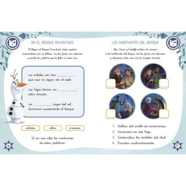 Vacaciones con Frozen II. Preparo 1º de primaria (Disney. Cuaderno de vacaciones): -  (Tapa blanda) 3