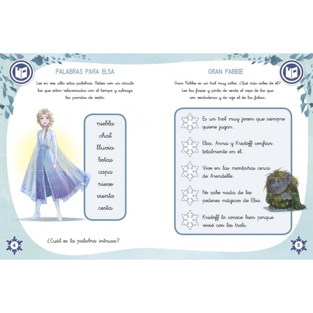 Vacaciones con Frozen II. Preparo 1º de primaria (Disney. Cuaderno de vacaciones): -  (Tapa blanda) 5