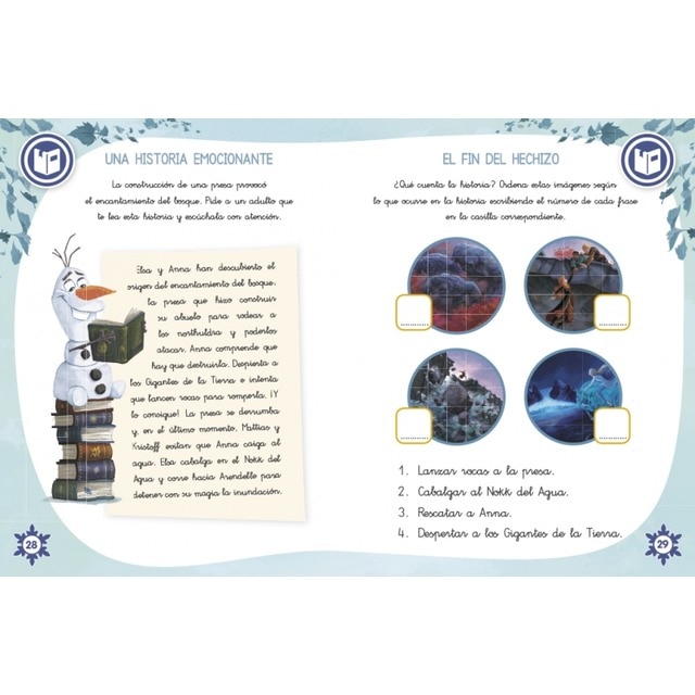Vacaciones con Frozen II. Preparo 1º de primaria (Disney. Cuaderno de vacaciones): -  (Tapa blanda) 4