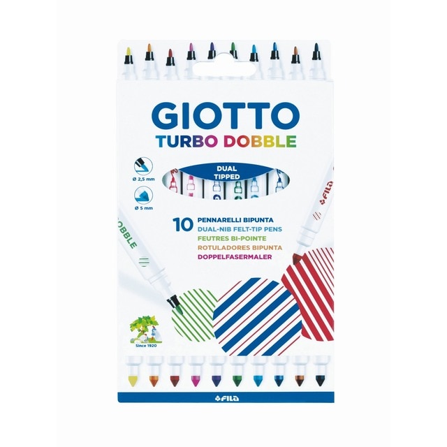 Imagem 0 de Marcadores Giotto Turbo Dobble Caixa 10 unidades