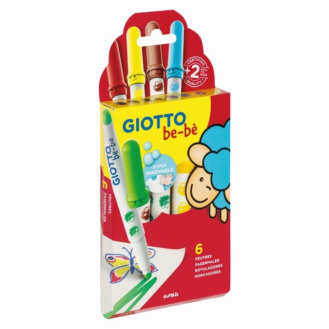 Imagem 0 de Estojo de 6 Super Canetas de Feltro Be-Bè