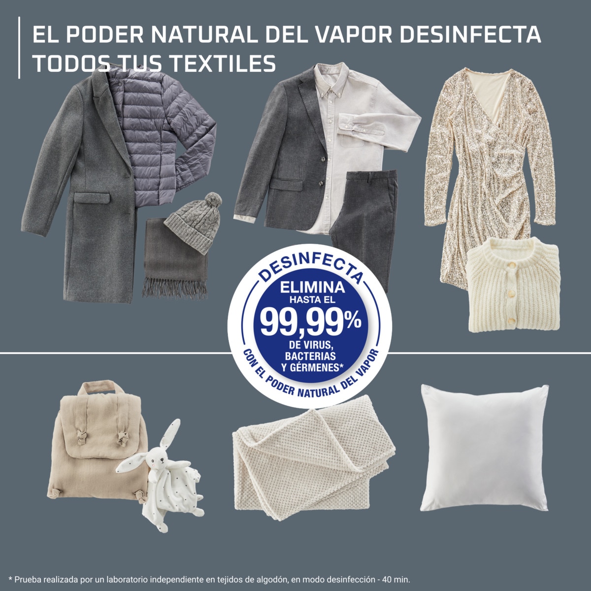 Robot de planchado Rowenta Care for you First elimina arrugas, olores y desinfecta Azul oscuro-5