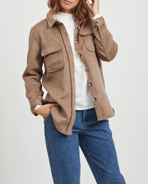 Imagen 0 de Sobrecamisa de mujer  oversize