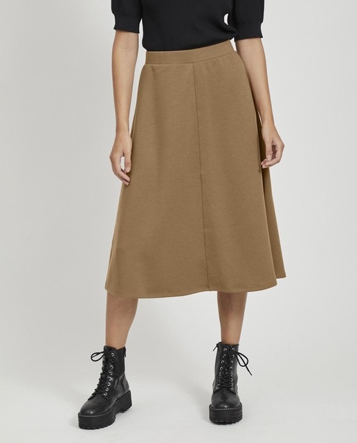 Imagen 0 de Falda midi corte en A