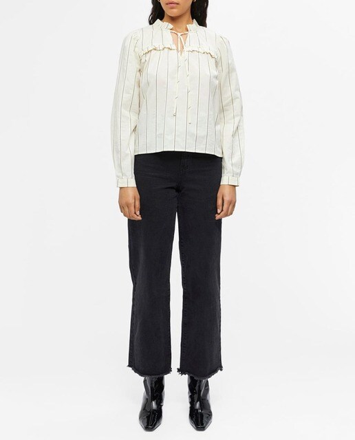 Imagen 0 de Camisa de mujer cuello mao