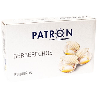 berberechos al natural pequeños lata 63 g neto escurrido - Patron
