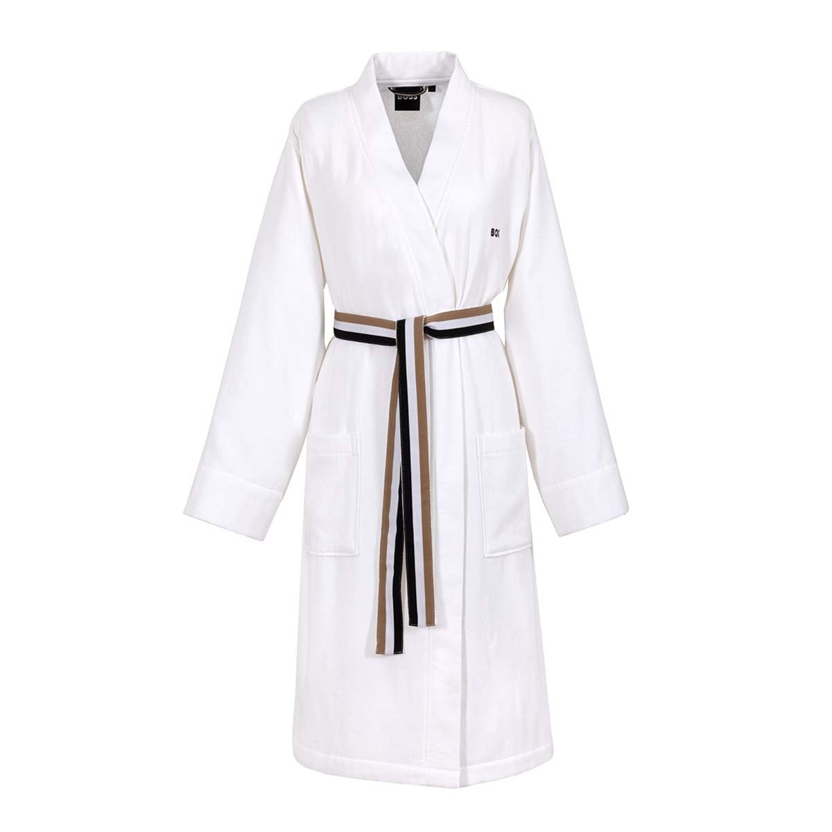 Roupão de Banho Tipo Kimono em Algodão Blinea - 280 g/m2 Branco-1