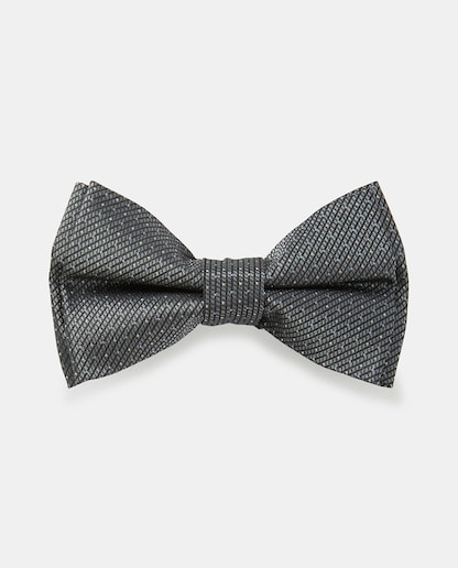 Imagen 0 de Pajarita de seda estructura en color gris