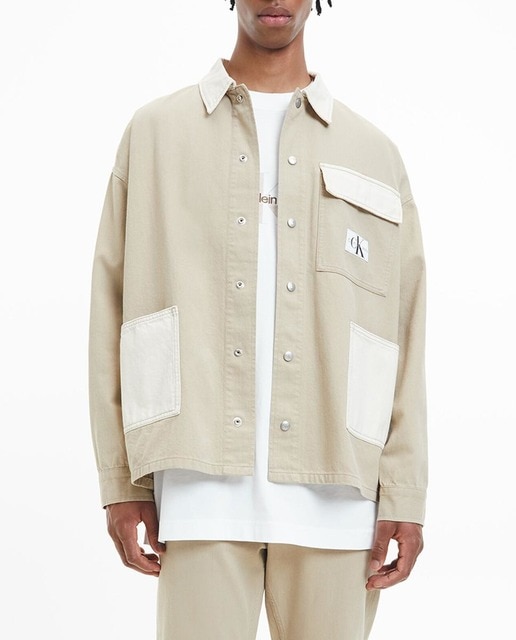 Imagen 0 de Sobrecamisa de hombre denim neutro oversized