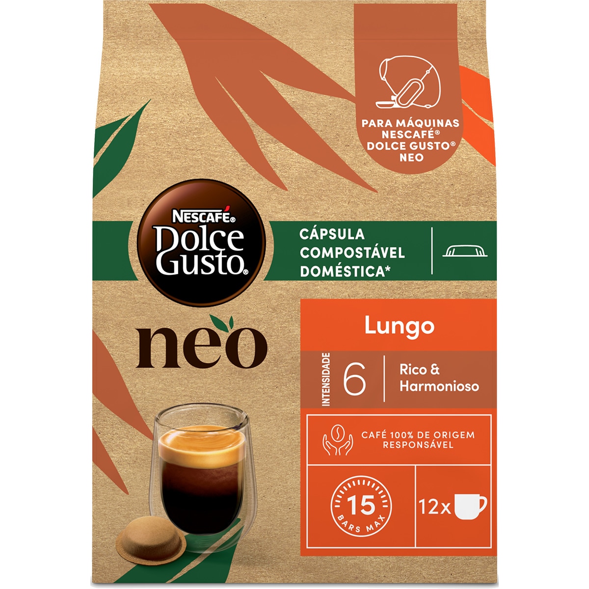 Café Expresso Lungo embalagem 12 unidades