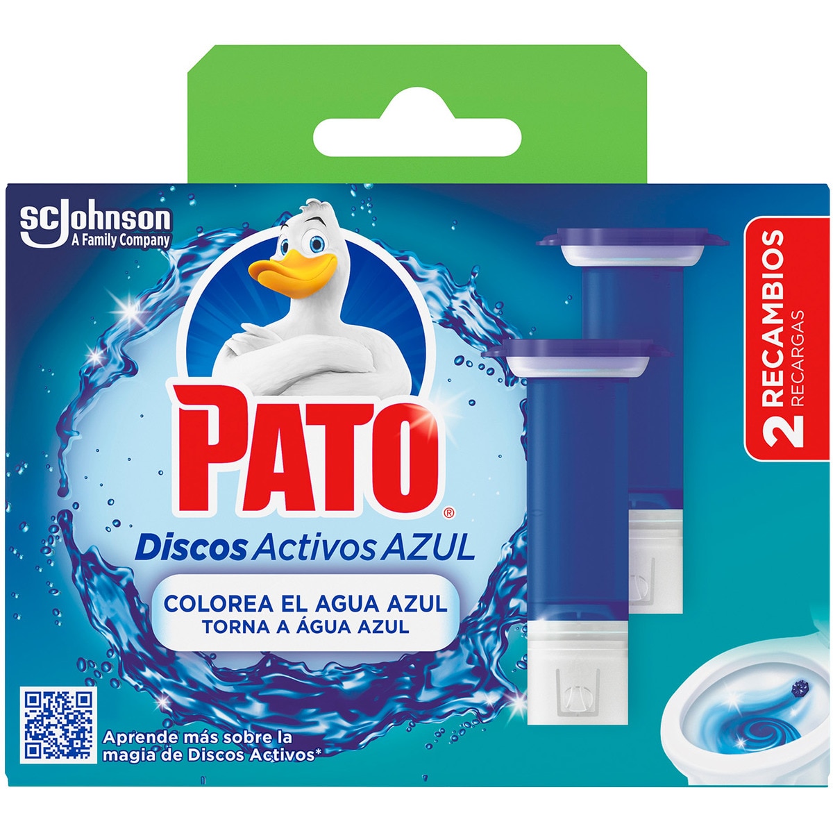 Discos Activos Recarga Azul  2X36ml embalagem 72 ml