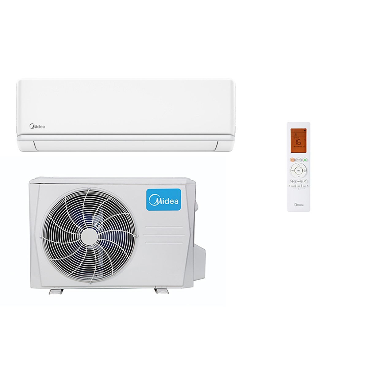 Aire acondicionado split 1x1 Midea Inverter 6.020 Frig/h y 6.278 Kcal/h - LITE 71(18)N8-2 Blanco-2