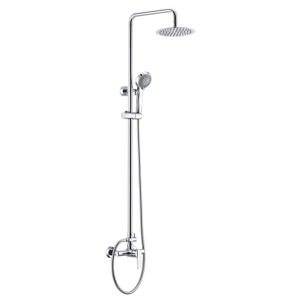 Conjunto de ducha monomando Roma Imex Cromo-1