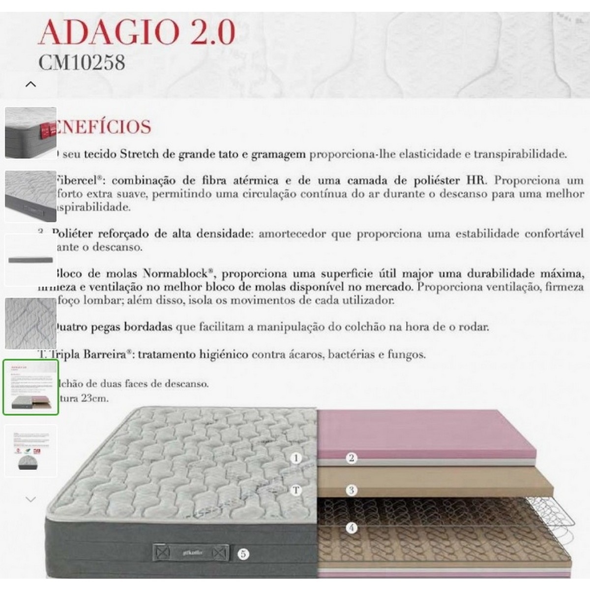 Colchão Adagio 2.0 6
