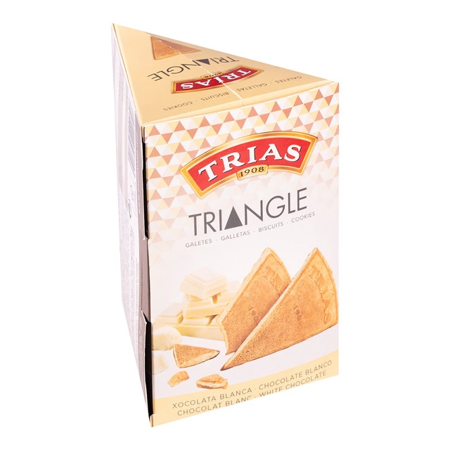 Imagen 0 de Galletas Triángulo con chocolate blanco Trias