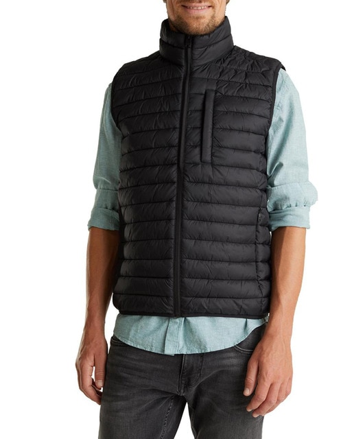 Imagen 0 de Chaleco de hombre negro ultraligero thinsulate
