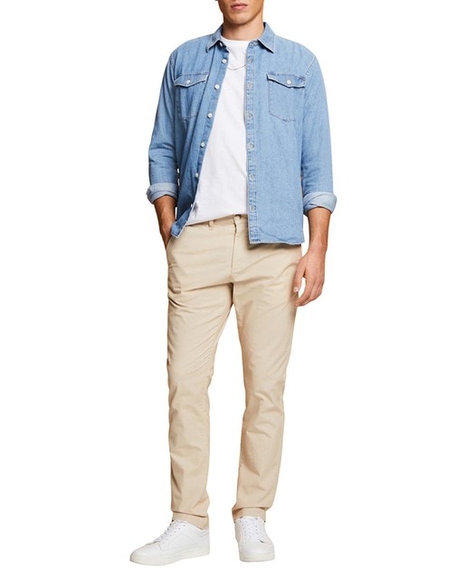 Imagen 0 de Pantalón de hombre chino algodón slim fit