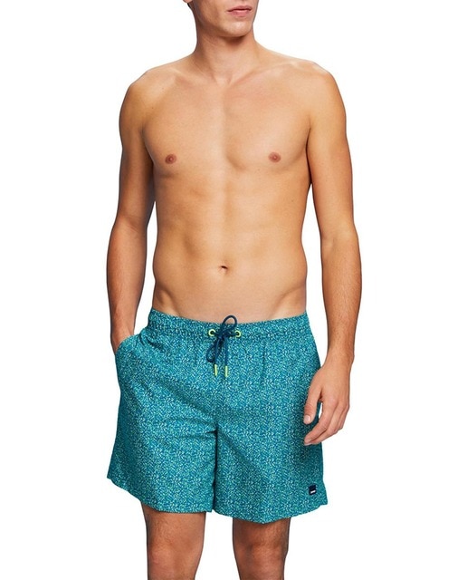 Imagen 0 de Bañador de hombre tipo bermuda microestampado abstracto