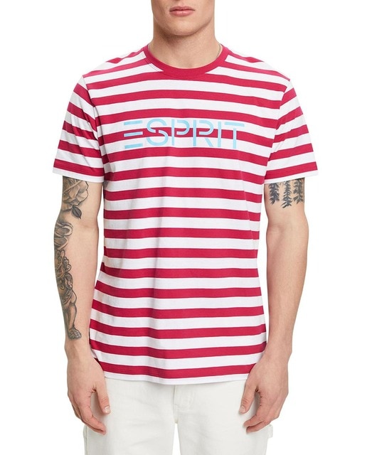 Imagen 0 de Camiseta rayas de hombre logotipo