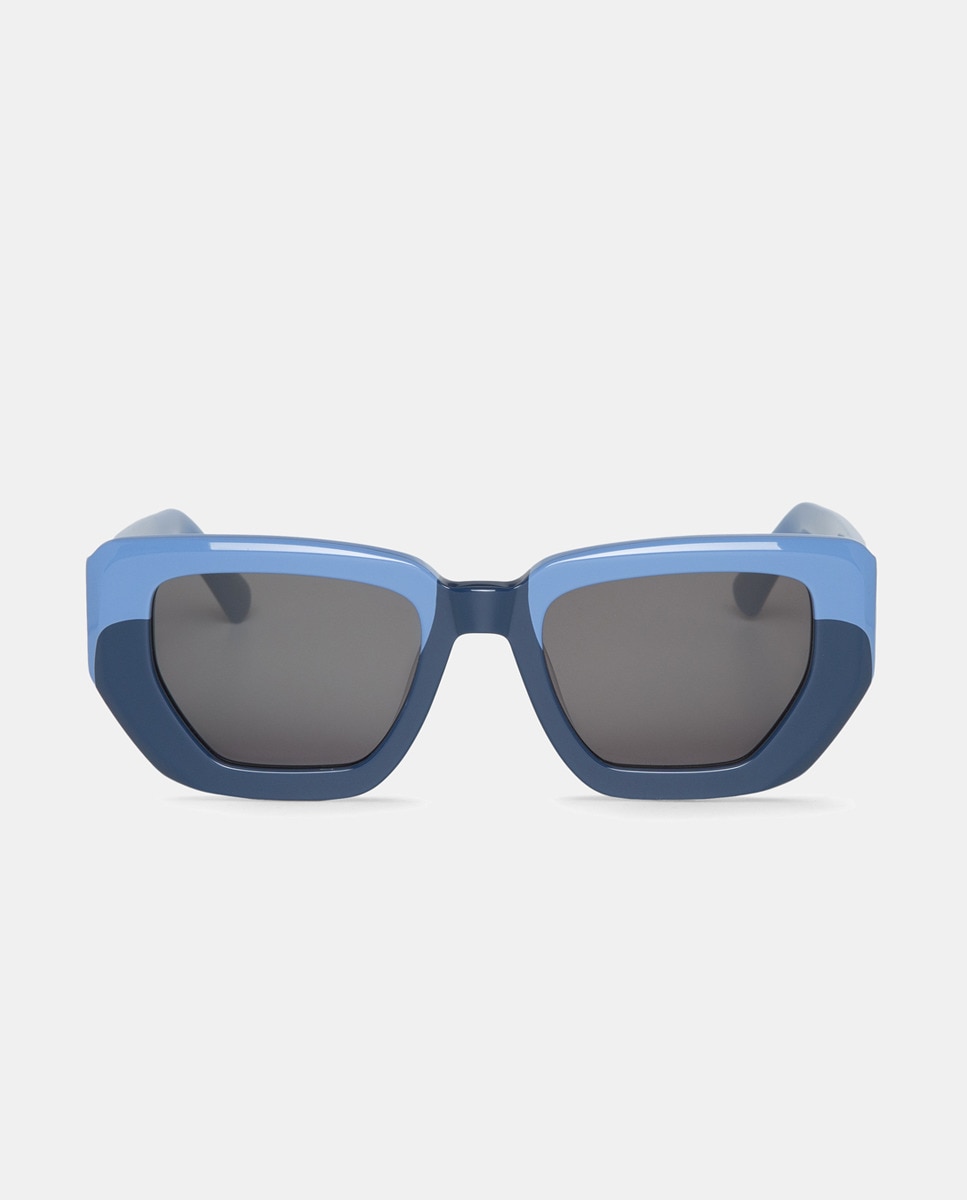 Óculos de Sol Cat Eye de Acetato - Tom Azul Azul-1