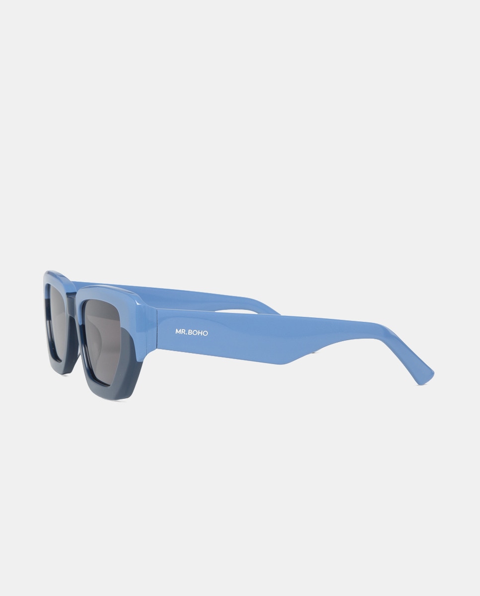 Óculos de Sol Cat Eye de Acetato - Tom Azul Azul-2