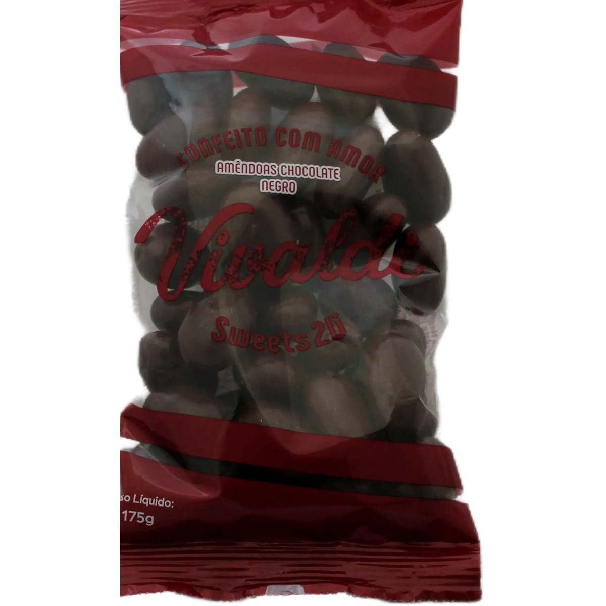 Amêndoas de Chocolate Negro embalagem 175 g