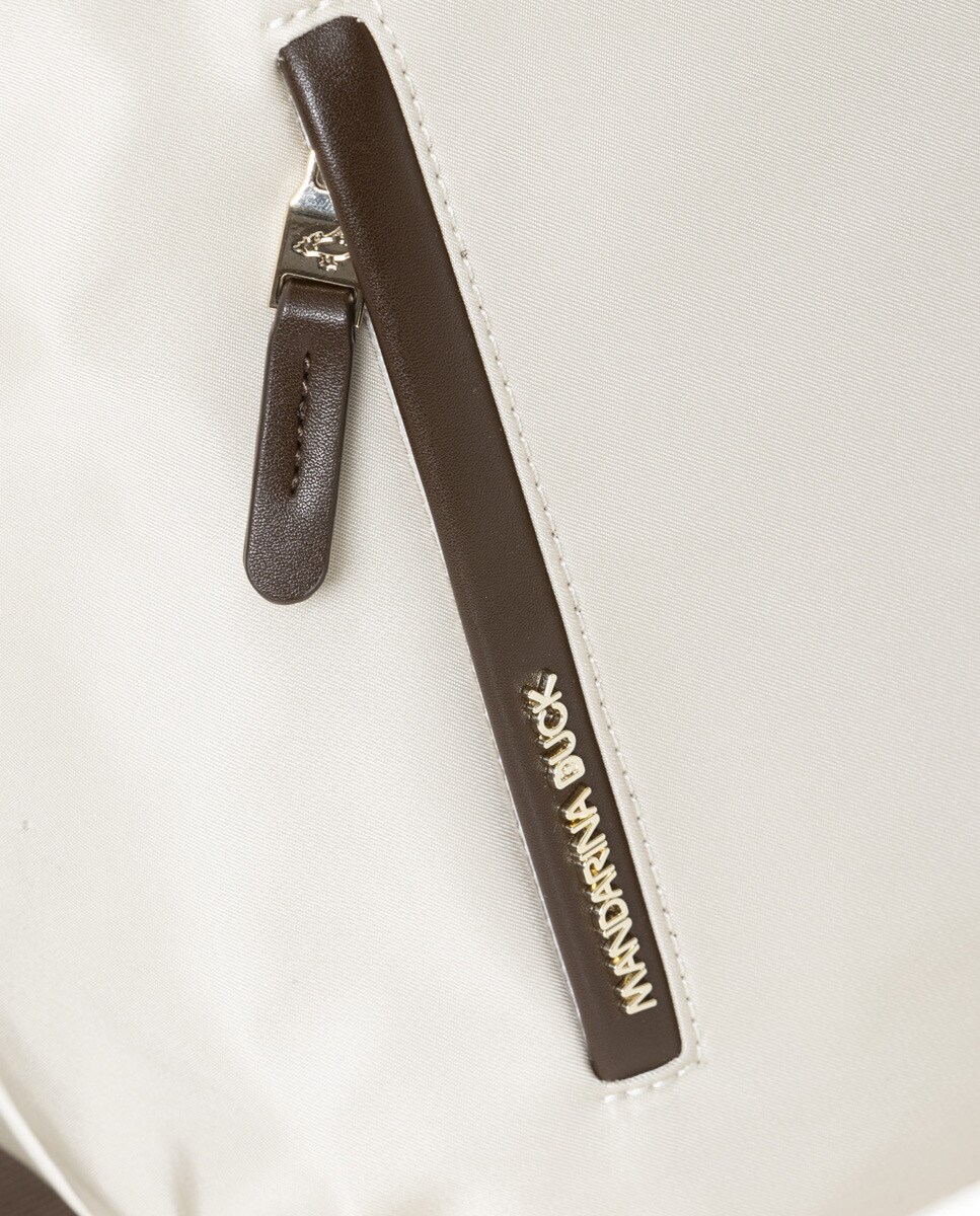 Mala Shopper PC - Castanho-Claro Bege-5