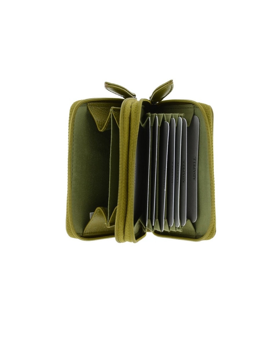 Porta-Cartões em Couro Azeitona-4