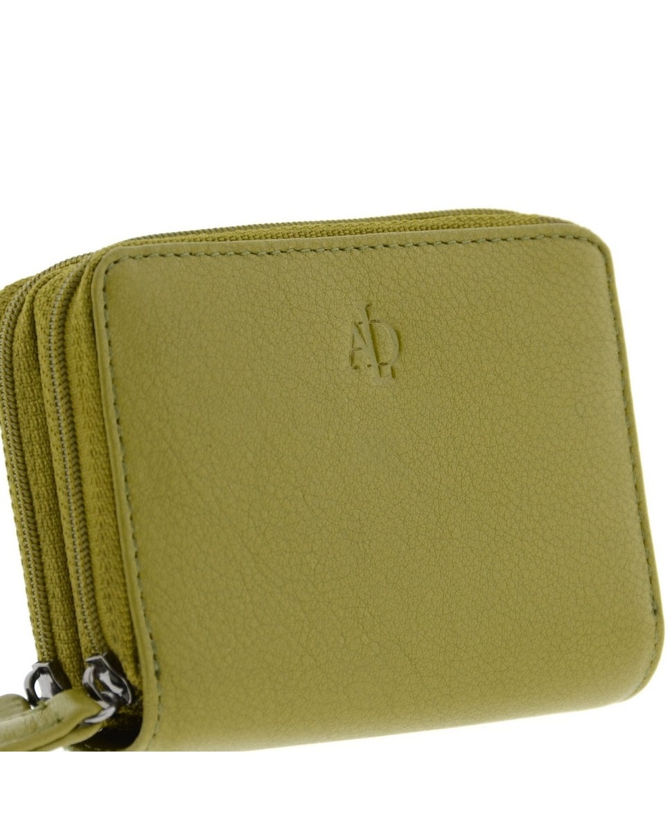 Porta-Cartões em Couro Azeitona-6