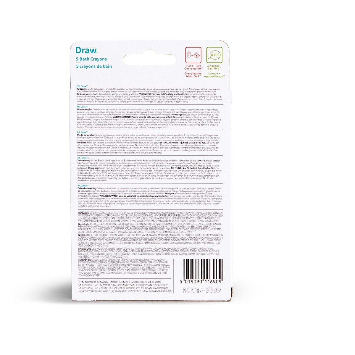 Ceras para la bañera (5 ud.) Multicolor-3