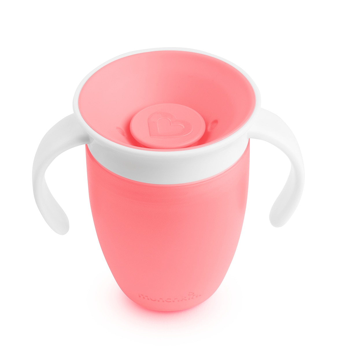 Taza de aprendizaje 360° Munchkin Miracle con asas 200ml Rosa Flamingo-5