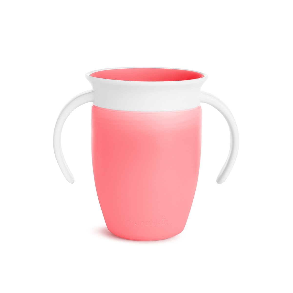 Taza de aprendizaje 360° Munchkin Miracle con asas 200ml Rosa Flamingo-1