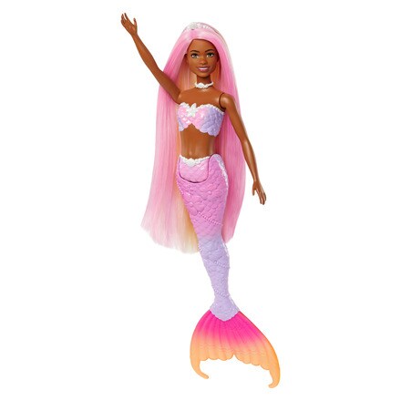 Barbie Ricci Perfetti, Bambola con Capelli Lunghi da Pettinare con Pettine, Bigodini e Accessori, Giocattolo per Bambini 3+ Anni, GBK24