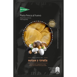 pasta fresca soles al huevo rellena de setas y trufa envase 250 g - El Corte Ingles