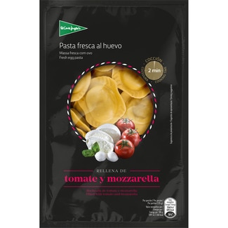 pasta fresca soles al huevo rellena de tomate y mozzarella envase 250 g - El Corte Ingles