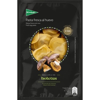 pasta fresca soles al huevo rellena de boletus envase 250 g - El Corte Ingles