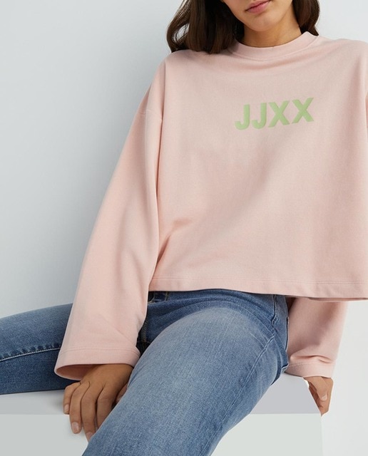 Imagen 0 de Sudadera de mujer lisa y cuello redondo