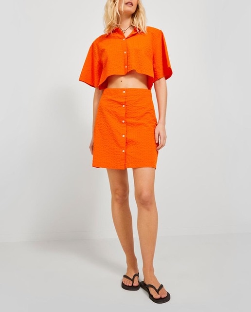 Imagen 0 de Vestido mini camisero cut out