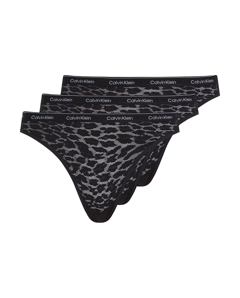 Pack de 3 Cuecas Clássicas - Modern Lace (Pt) Preto-4