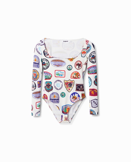 Imagen 0 de Body estampado parches college