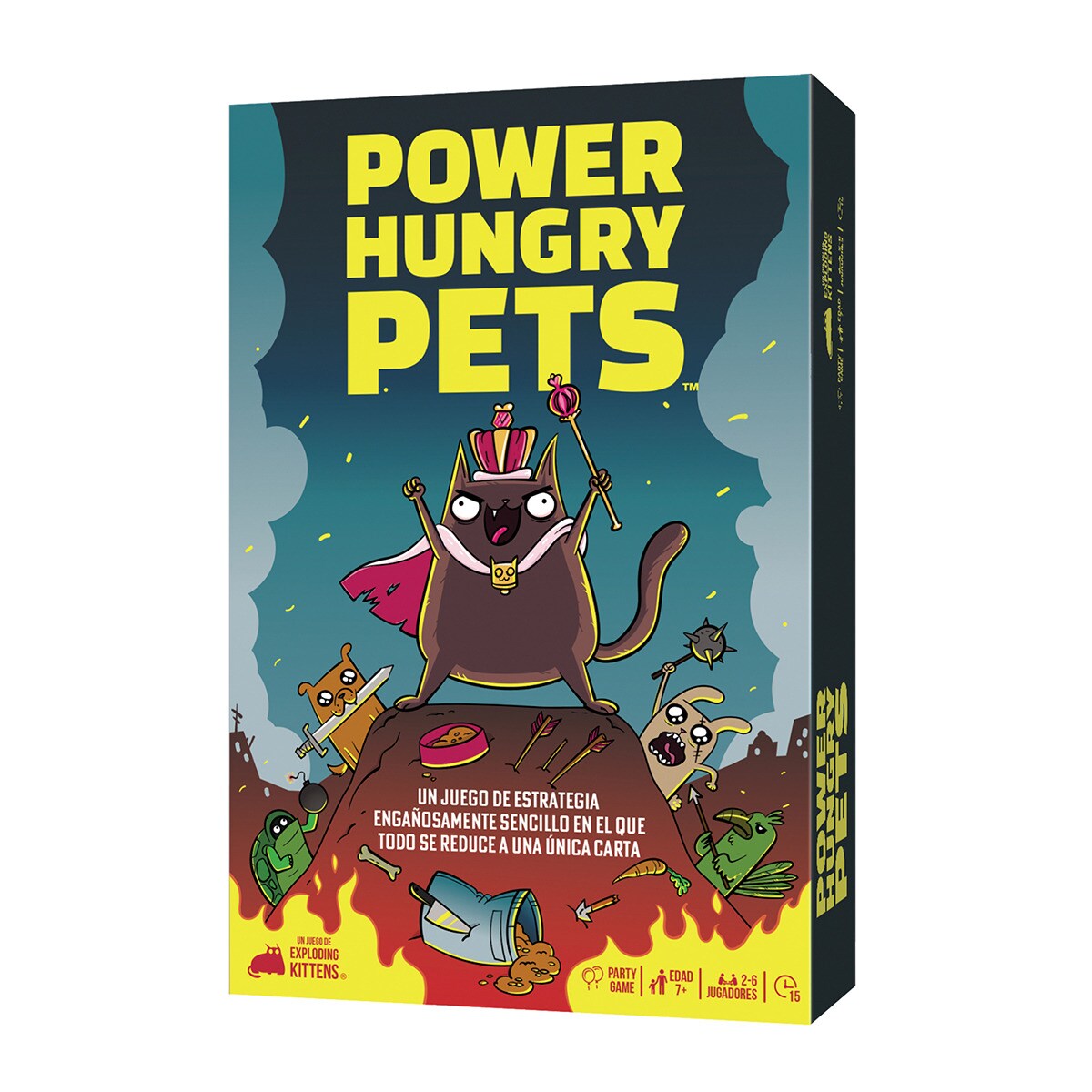Juego de cartas Power Hungry Pets Exploding Kittens · Exploding Kittens