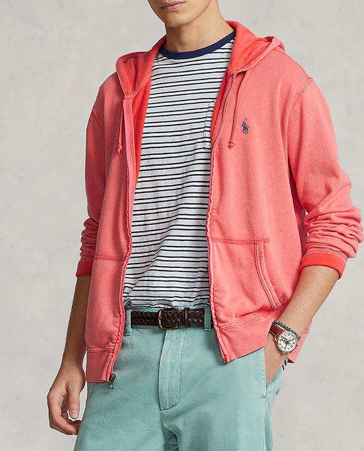 Imagen 0 de Sudadera de hombre de punto de rizo con capucha