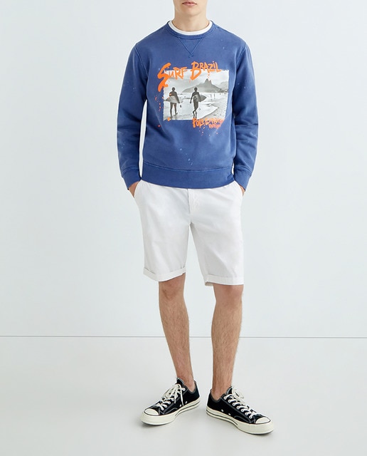 Imagen 0 de Sudadera de hombre cuello caja