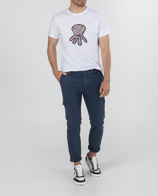 Imagen 0 de Pantalon cargo  de hombre azul marino