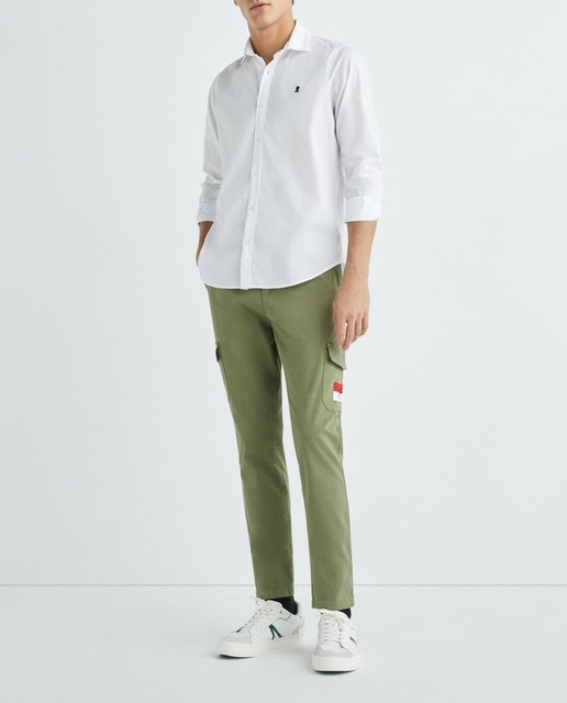 Imagen 0 de Pantalon cargo  de hombre azul marino