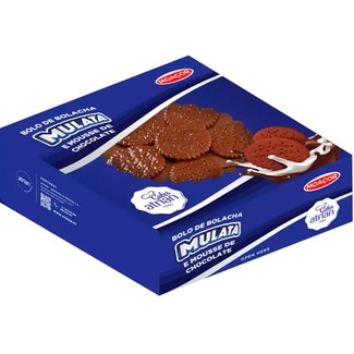 Bolo de Bolacha Mulata e Mousse de chocolate embalagem 700 g - Atrian
