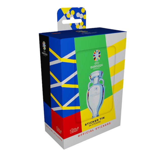 Imagem 0 de Mini lata Euro 2024 Match Attax com 9 pacotes de autocolantes.