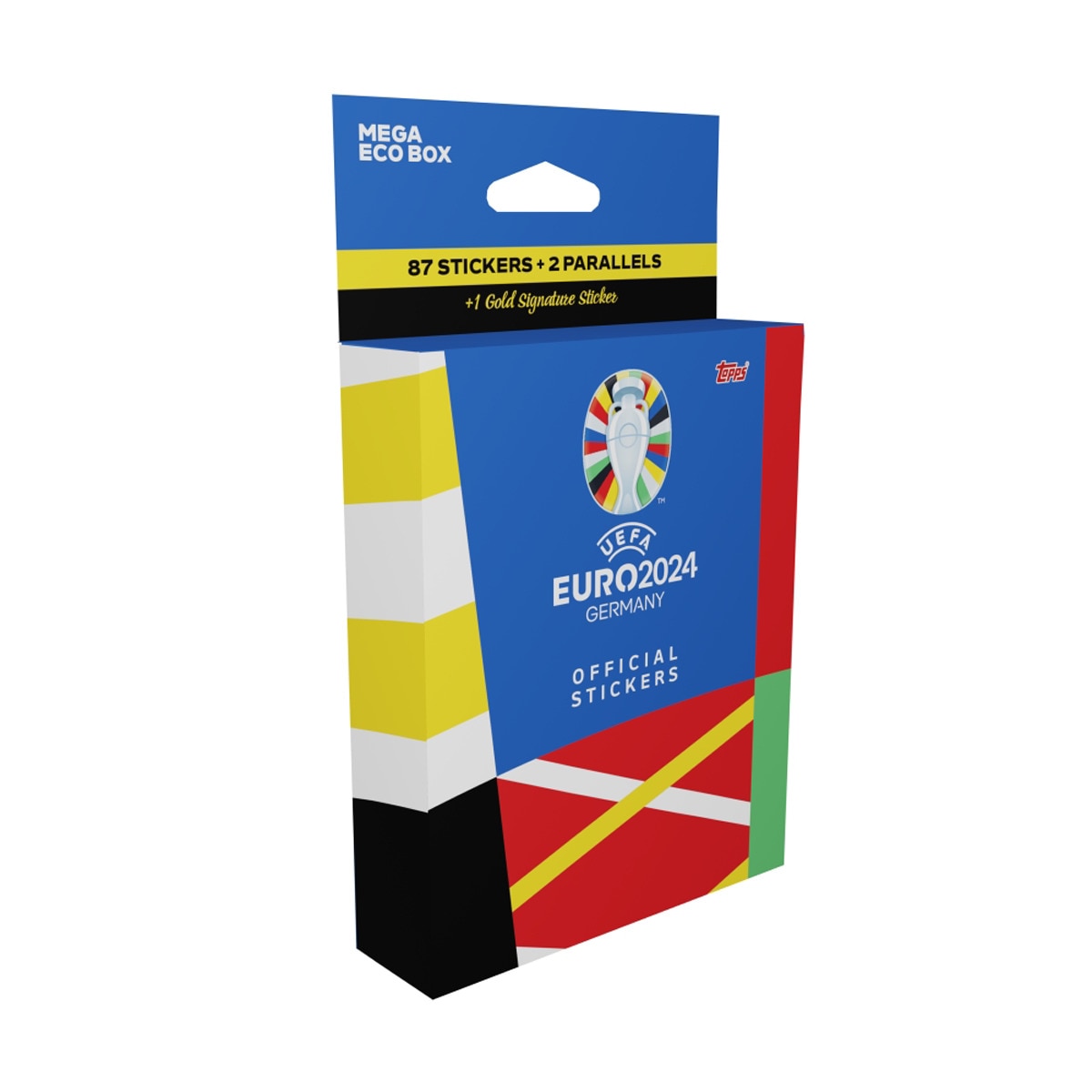Imagem 0 de Mega eco box Euro 2024 Match Attax com 13 packs de autocolantes, 1 pack com 1 autocolante especial e 2 packs com 2 autocolantes especiais.