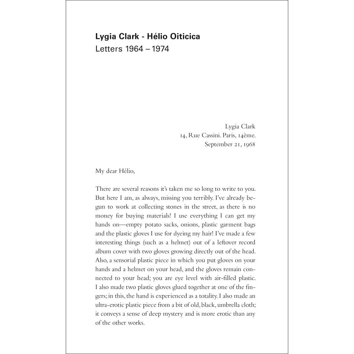 Letters 1964 - 1974 1