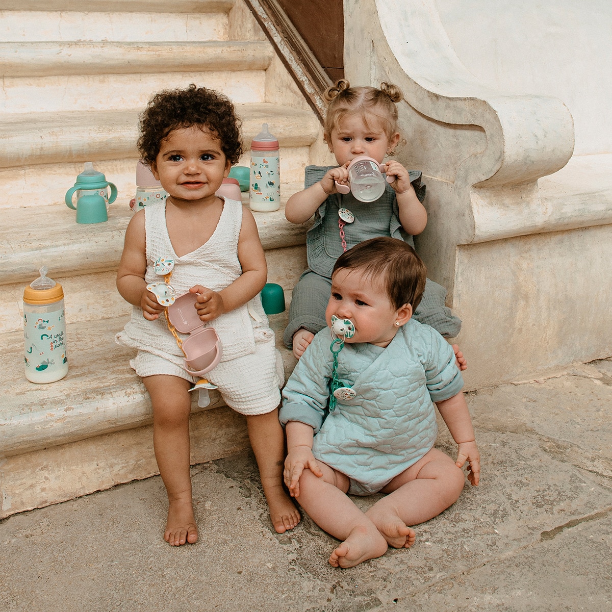 Pregadeira de Corrente de Chupeta Dreams Azul-claro-5